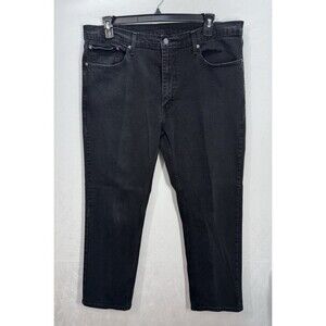 Levis 559 Jeans Mens 40x32 Black Straight Relaxed Denim Stretch Cotton Blend